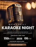 Professional Karaoke Night Marketing Template | Customizable Sing-Along Event Promotion (US Letter & A4)