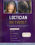 Loctician Flyer Template
