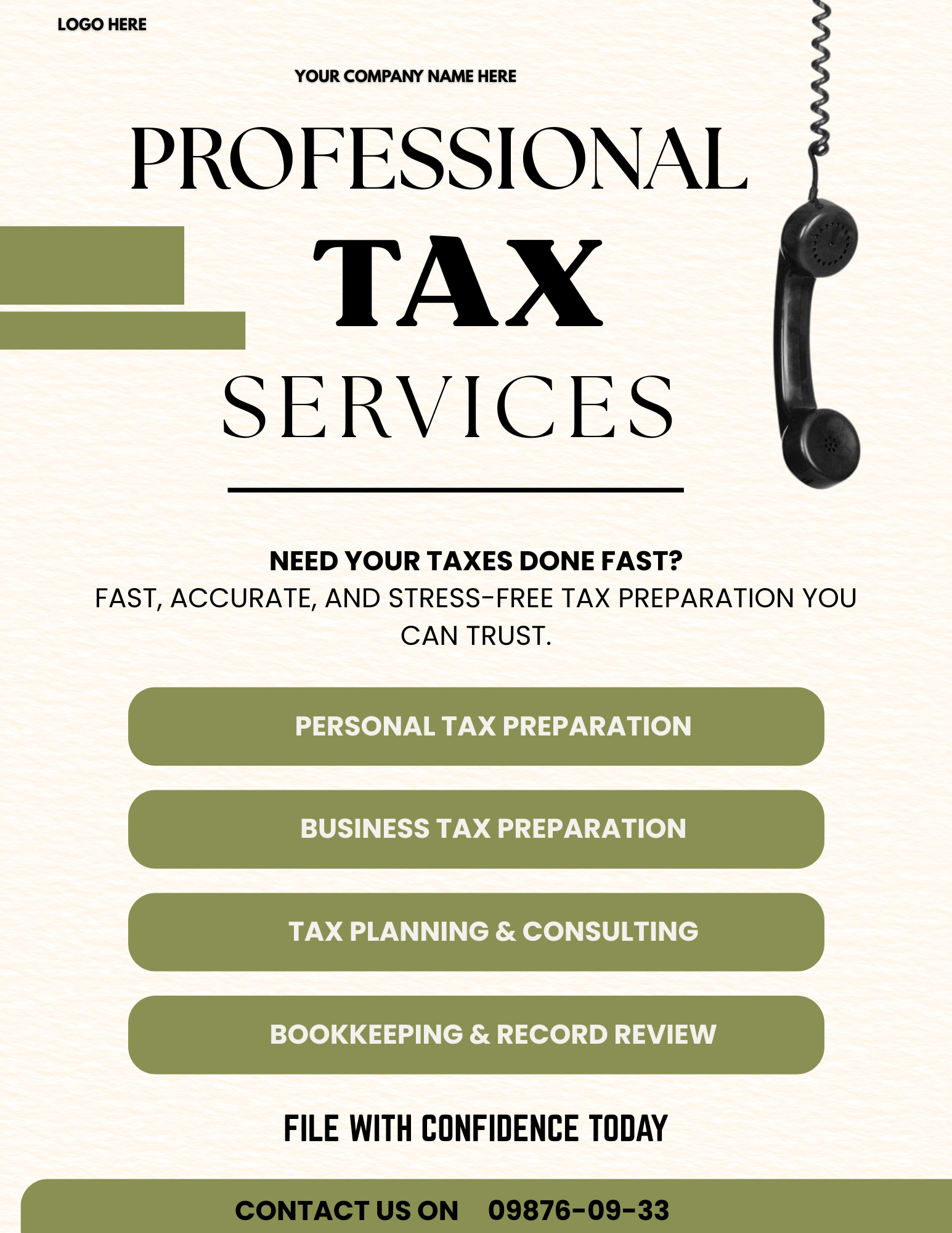 Tax Flyer Template