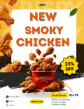 Professional food flyer template for Canva featuring an editable restaurant menu poster and cafe catering service price list for 8.5x11 prints.